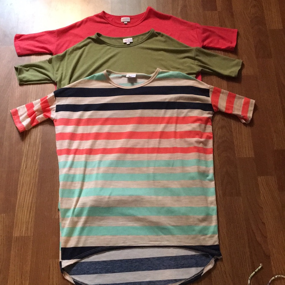 Lularoe Irma tops set of three XXS